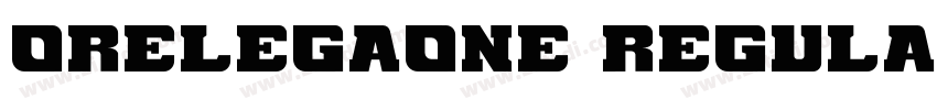 OrelegaOne Regular字体转换